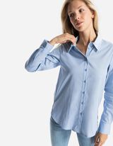 Női ing - Hossz&iacute;tott h&aacute;t&uacute; - vilagoskek