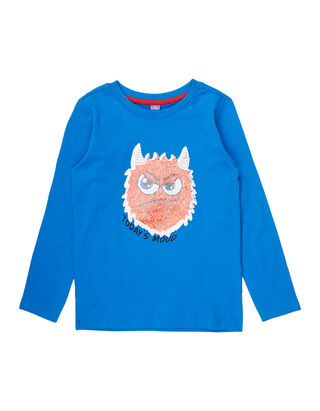 Jungen Longsleeve mit Wende-Pailletten