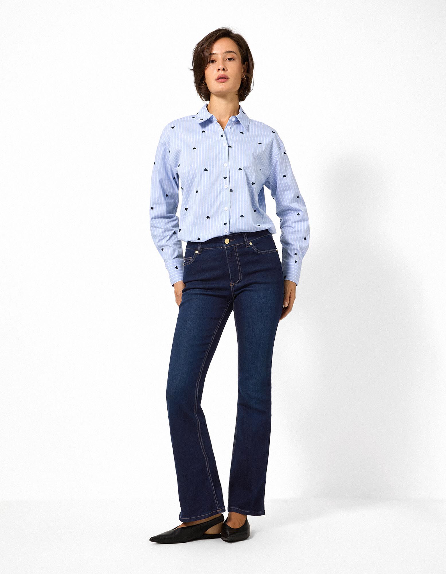 Jeans - Bootcut Fit - Dunkelblau