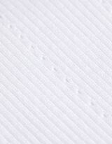 Camicia in maglia - A costine - bianco