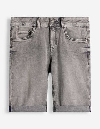 Jeansshorts - grey denim - Grau