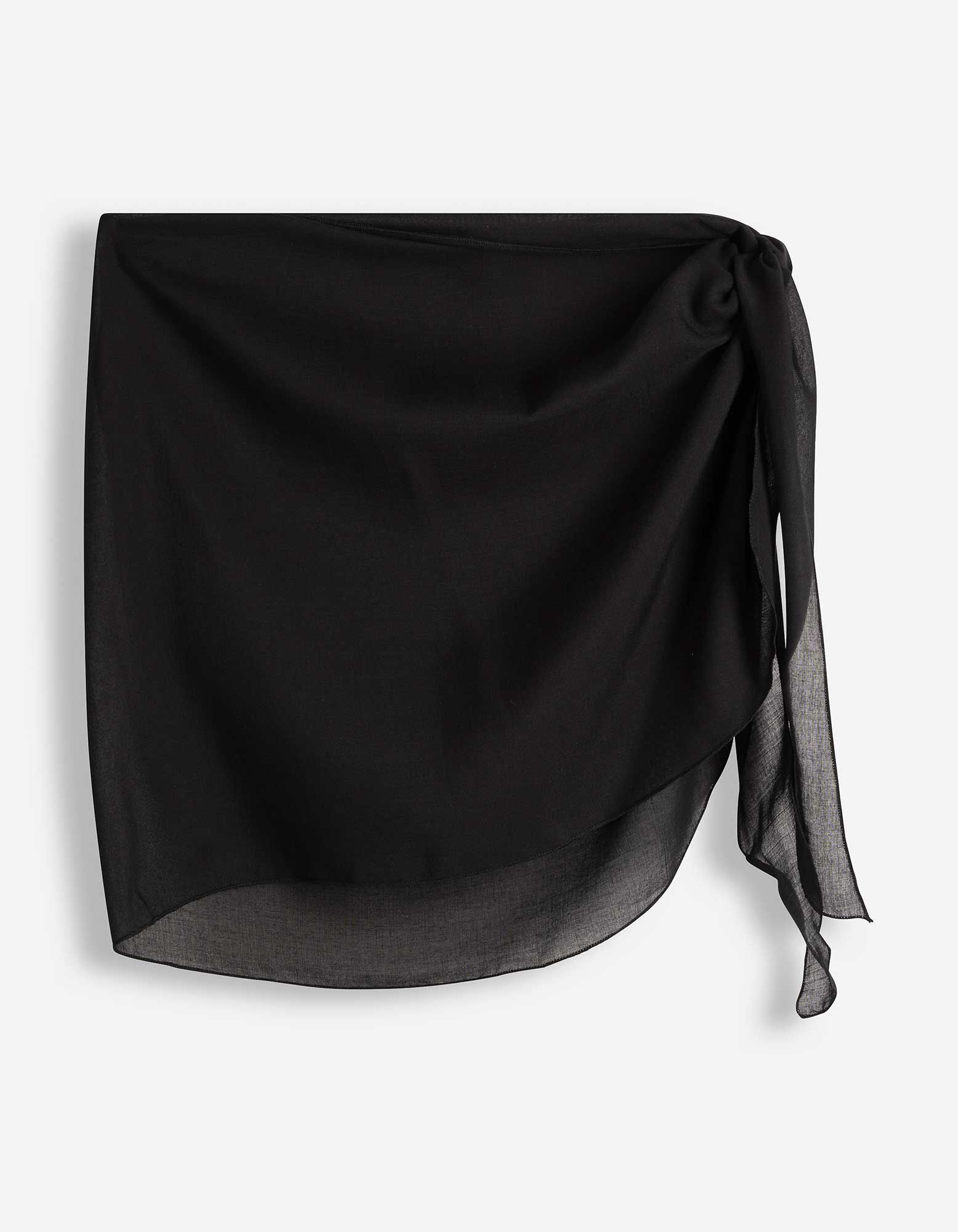 Tuch - einfarbig - schwarz