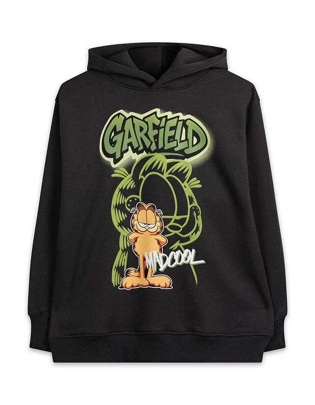 Sweat à capuche Garfield : Achat occasion | Pulls et sweats (fille) Jennyfer Gris Bon état