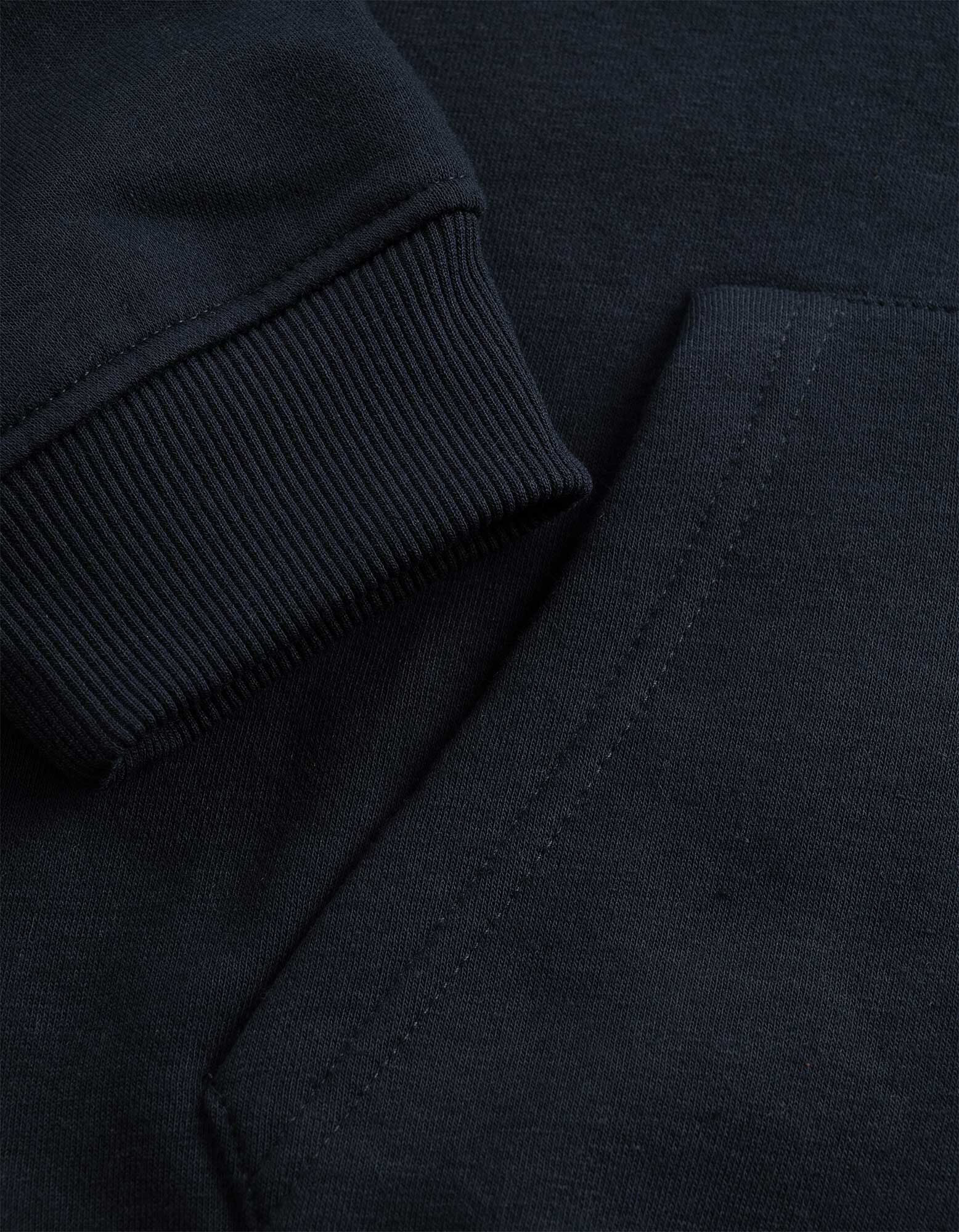 Veste molletonn&eacute;e - Coupe oversize - bleu fonc&eacute;