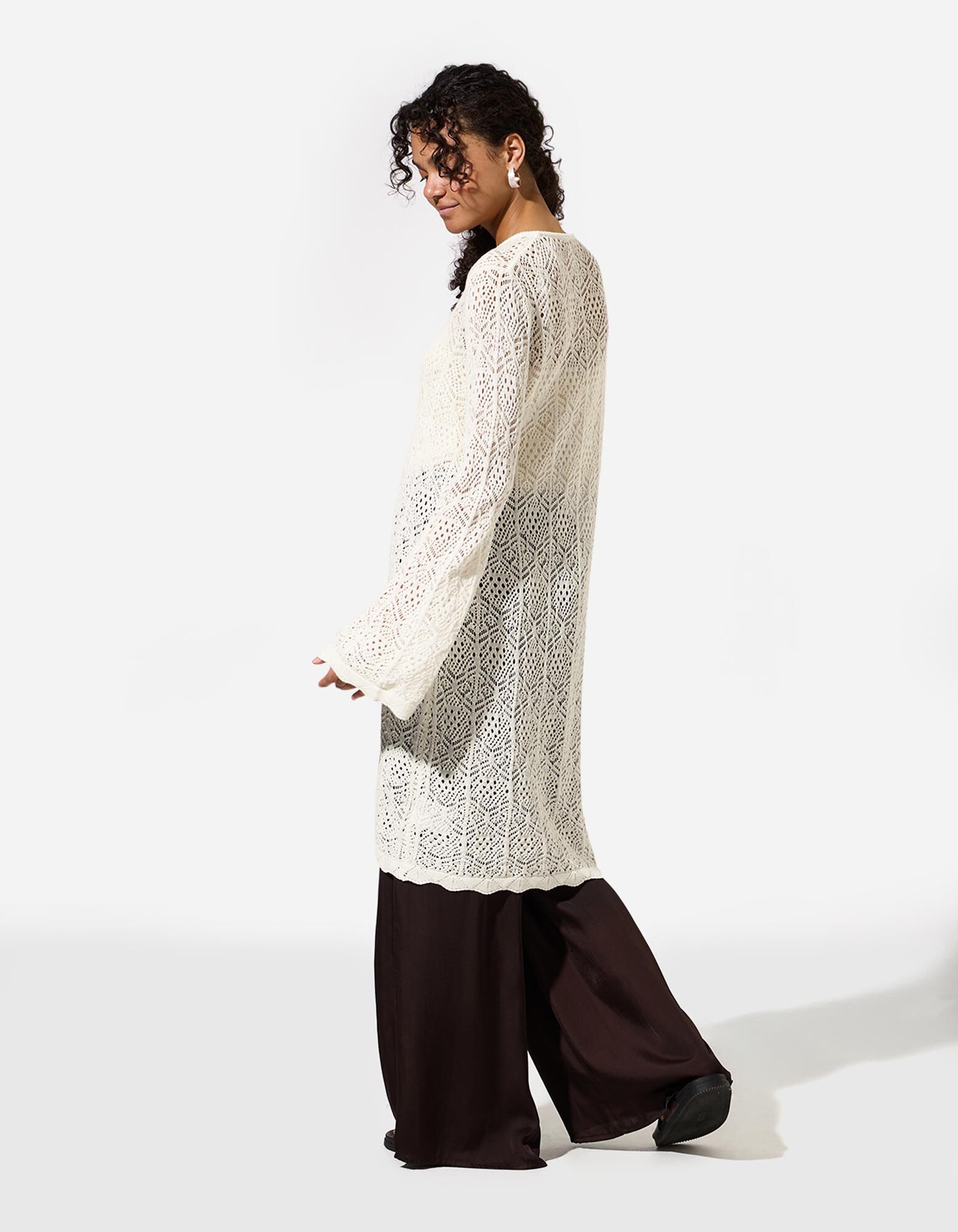 Cardigan - H&auml;kelspitze - Off-White