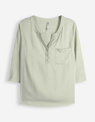 Bluse - Viskose - t&uuml;rkis