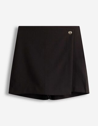 Skort - einfarbig - schwarz