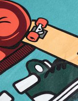 Majica kratkih rukava - Prednji otisak - tirkizna