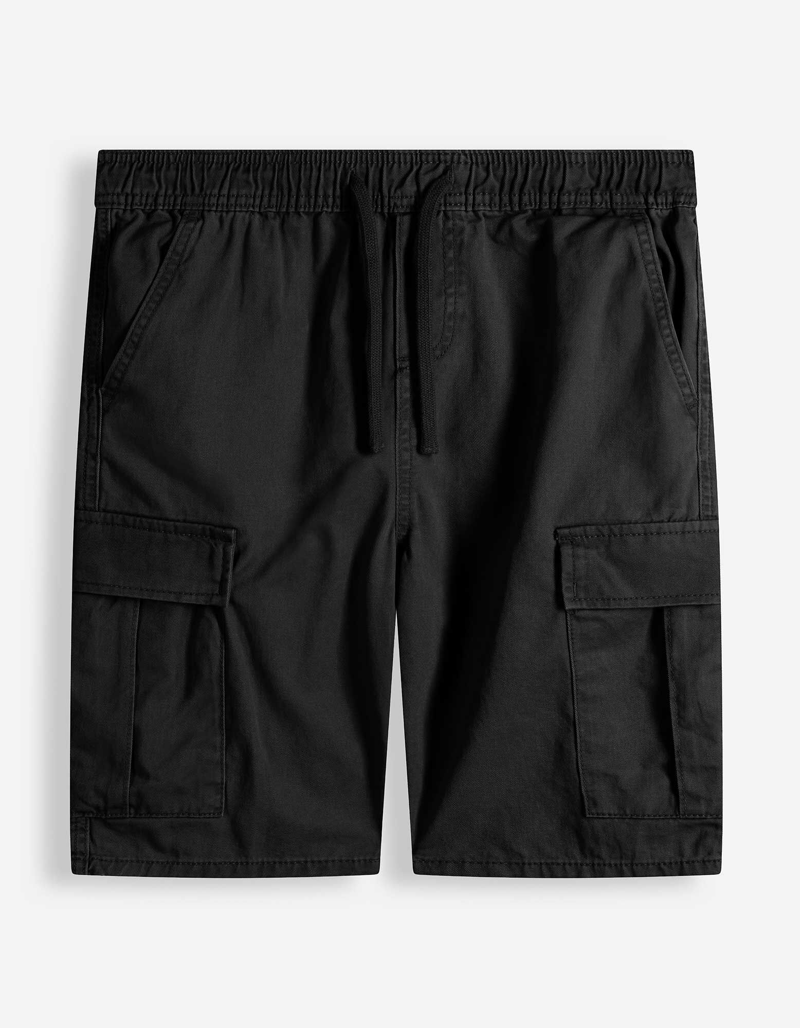 Cargoshorts - Twill - Schwarz