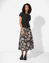 T-Shirt - einfarbig - schwarz