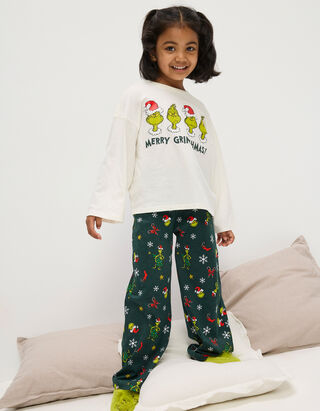 Pyjama Set aus Shirt und Hose - The Grinch - Bunt