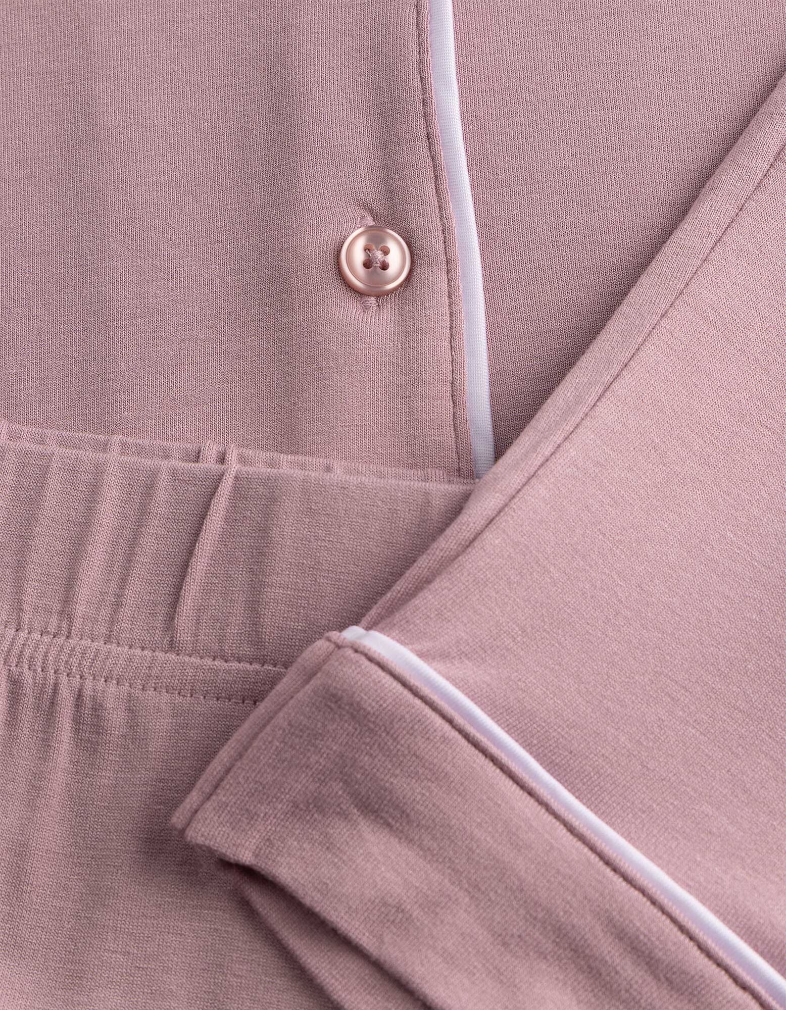 Pyjama Set aus Shirt und Hose - Viskose - Rosa