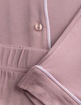Pyjama Set aus Shirt und Hose - Viskose - Rosa
