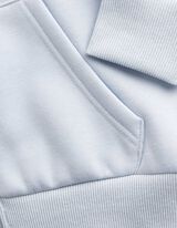 Sweatjacke - Cropped - Hellblau