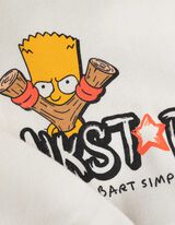 Mikina s kapucňou - The Simpsons - biely
