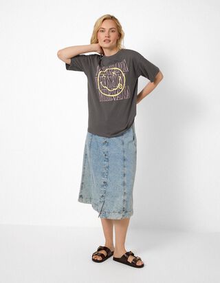 T-Shirt - Nirvana - Dunkelgrau