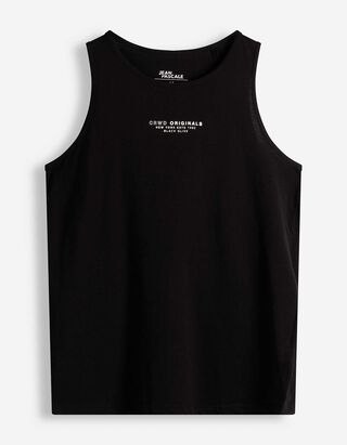 Tanktop - &Auml;rmellos - Schwarz