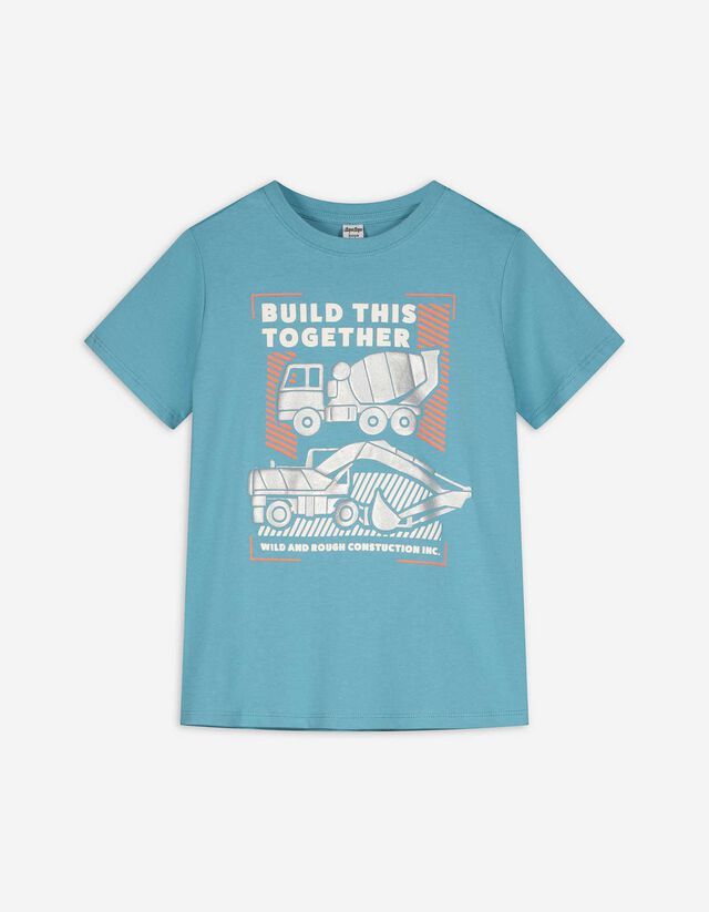 T-shirt - Print - blauw