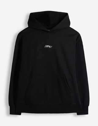 Hoodie - Oversized Fit - Schwarz
