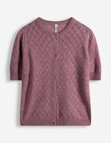 Cardigan - Knopfleiste - lila