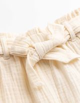 Hose - Musselin - beige