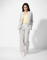 marynarka - paski - bialy