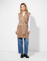 Gilet - Imitazione di camoscio - marrone