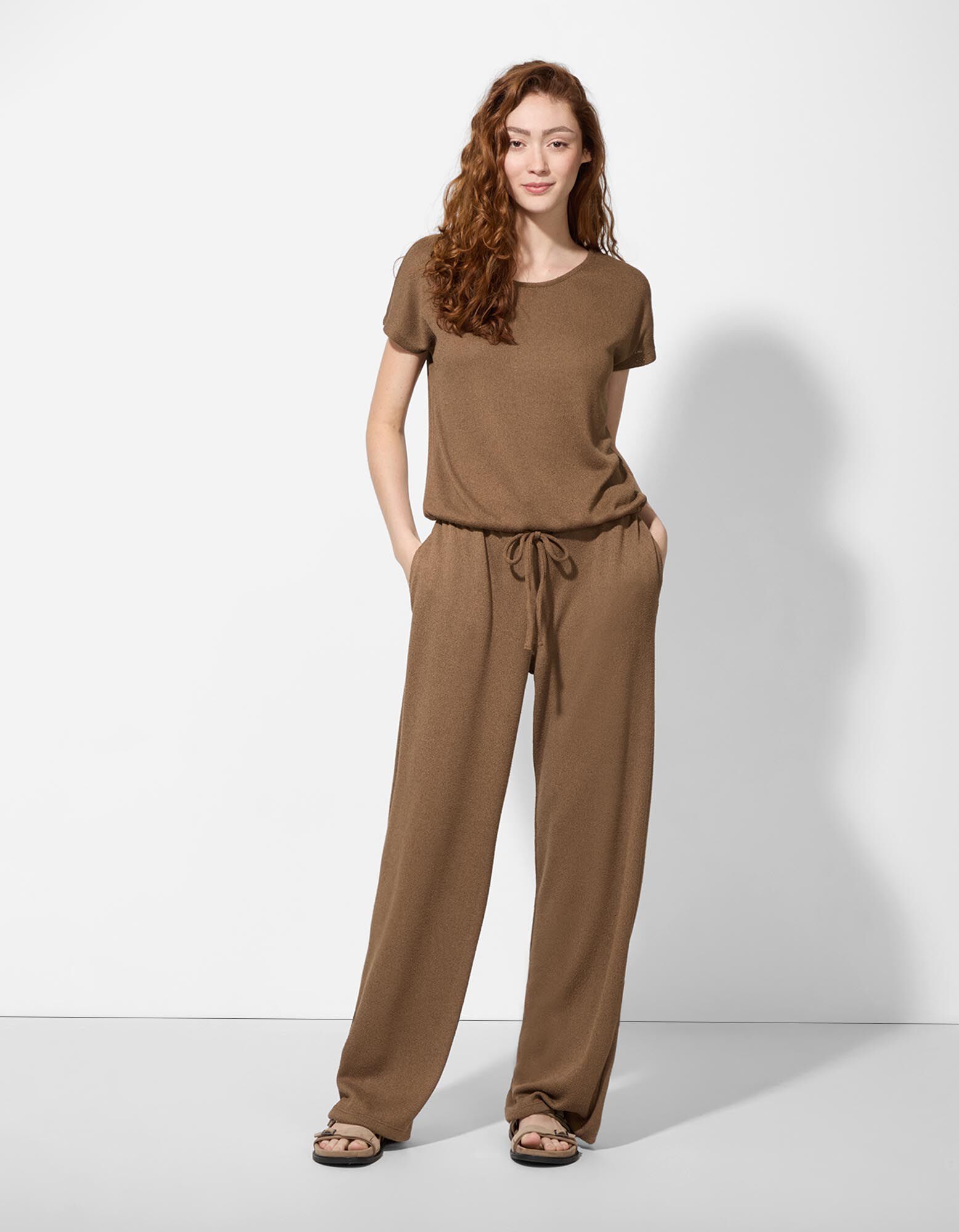 Hose - Viskose-Mix - Braun
