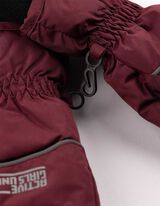 Skihandschuhe - Reflektor - Beere