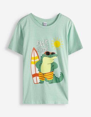 Shirt - Frontprint - hellgr&uuml;n