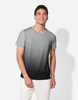 Tričko - Přechod barev - svetle šedá