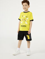 Komplet majice in hlač - Pok&eacute;mon - rumena