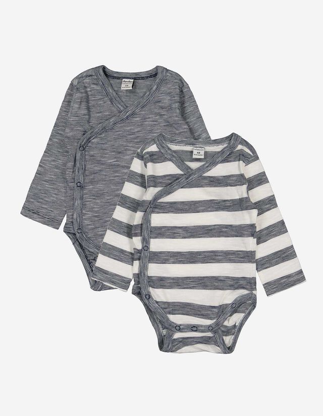Body manica lunga - Confezione da 2 pezzi - blu scuro