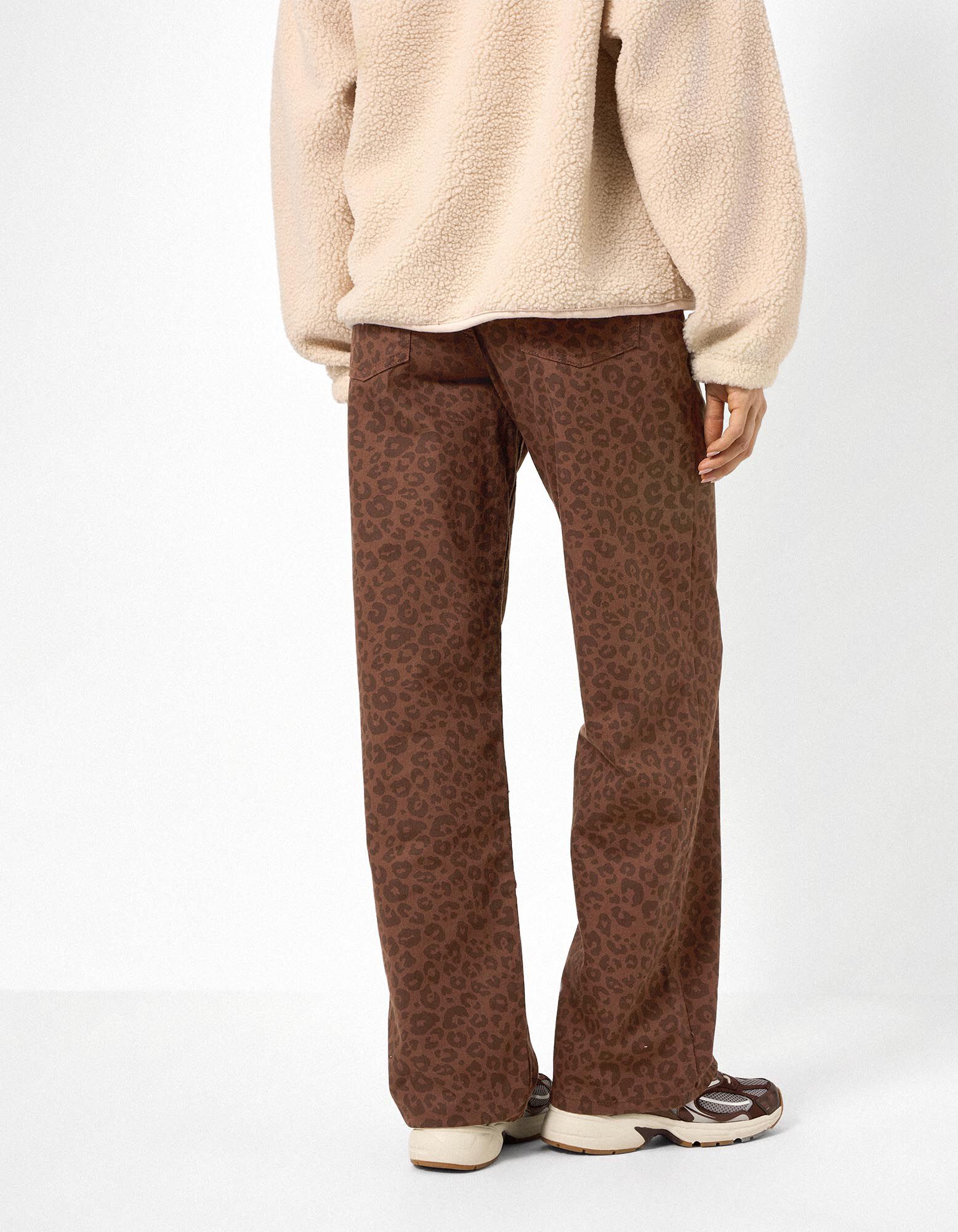 Jeans - Straight Fit - Braun