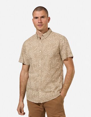 Overhemd - Linnenmix - beige