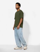 T-Shirt - Oversized Fit - dunkelgr&uuml;n