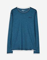 Longsleeve - Dubbellaagse look - blauw