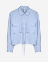 Bluse - einfarbig - hellblau