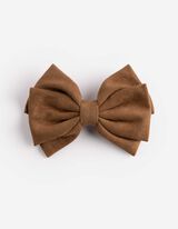 Haarklammer - Schleifen - braun