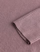 Pullover - Rippenstruktur - Lila
