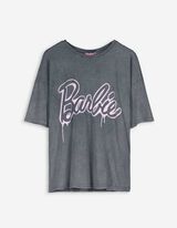 T-shirt - Barbie - donkergrijs
