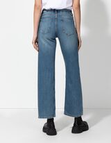 Džínsy - Straight Fit - tmavomodra