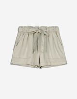 Kratke hlače - Tencel - temno zelena