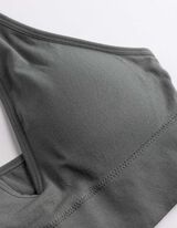 Bustier - &uuml;berwiegend nahtlos - Grau