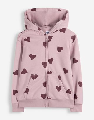 Sweatjacke - Oversized Fit - Rosa