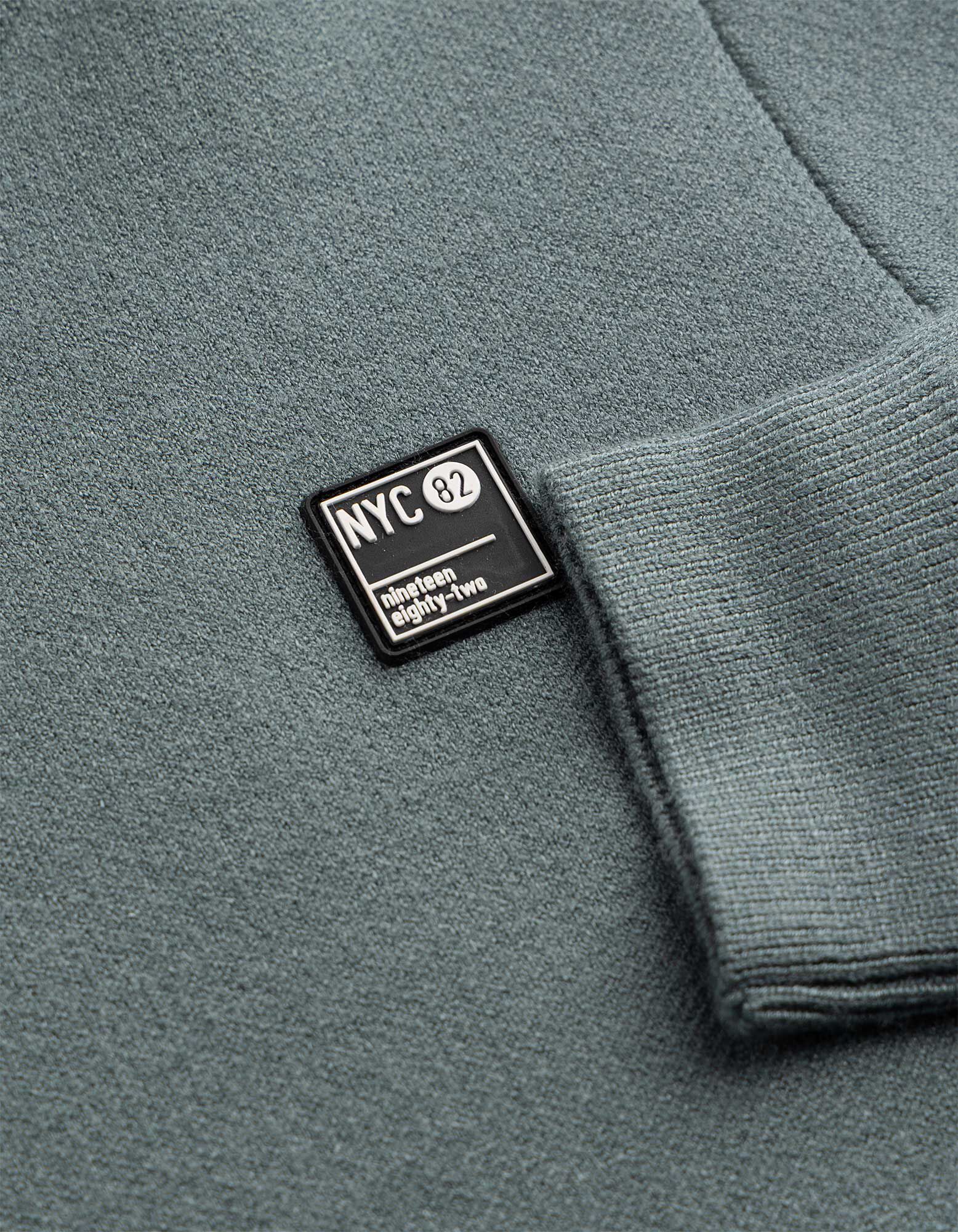 Pullover - Labelpatch - Gr&uuml;n