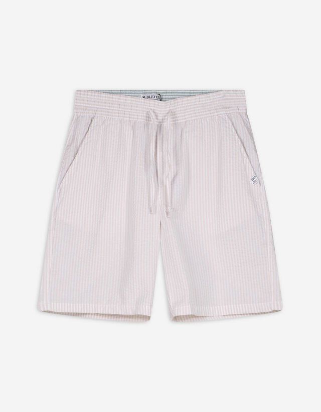 Short - Rayures - Beige