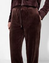 Hlače - &scaron;iroka noga - tamno smedja