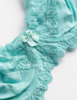 T-Shirt-BH - Stickereien - t&uuml;rkis