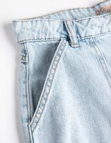 Džinsai - šviesiai mėlynas džinsinis audinys - sviesiai melynas